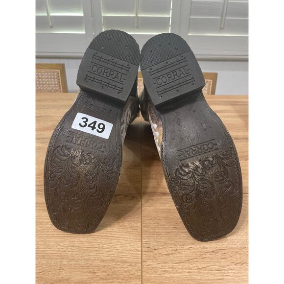 Corral Womens Distressed Filigree Embroidery Western Boots Size 9 NWT Square Toe - Picture 13 of 15